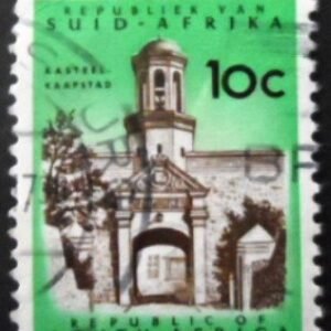 Selo postal da África do Sul de 1961 Cape Town Castle