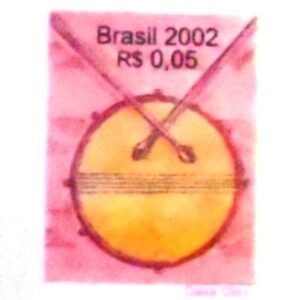 Selo postal do Brasil de 2002 Caixa Clara N