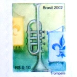 Selo postal Regular emitido no Brasil em 2002 - 822 M