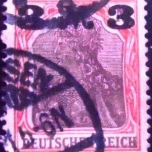 Selo postal da Alemanha Reich de 1921 Stamps Surch