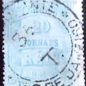 Selo postal do Brasil de 1880 Jornal Cifra Horizontal 20 JP1