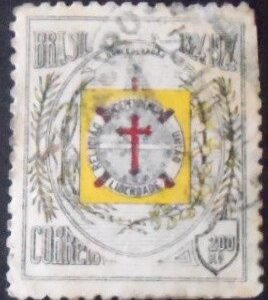 Selo postal comemortivo Brasil 1924 C-18 U