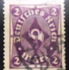 Selo postal da Alemanha Reich de 1922 Posthorn 2