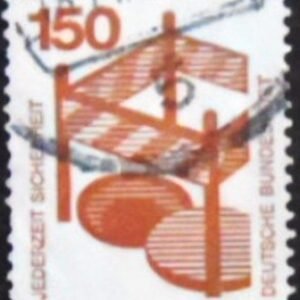 Selo postal da Alemanha de 1972 Open Manhole