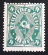 Selo postal da Alemanha de 1922 - 226 U