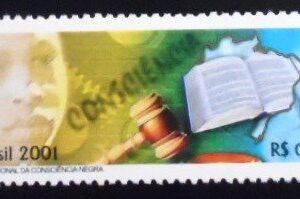Selo postal do Brasil de 2001 Consciência Negra