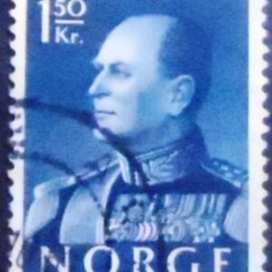 Selo postal da Noruega de 1959 King Olav V 1