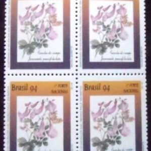 Quadra de selos postais do Brasil de 1994 Caroba do Campo