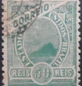 Selo postal do Brasil de 1905 Madrugada 50 U