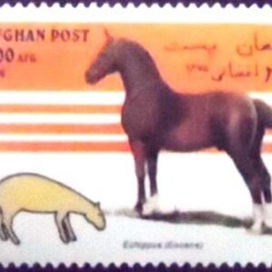 Selo postal do Afeganistão DE 1996 Epihippus