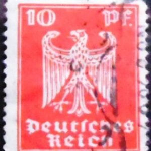 Selo postal da Alemanha Reich de 1924 New imperial eagle 10