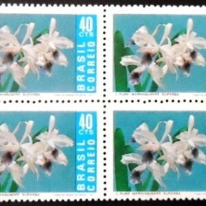 Quadra de selos do postais do Brasil de 1971 LaeliaM