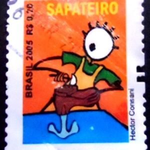 Selo postal do Brasil de 2011 Sapateiro