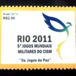Selo postal do Brasil de 2010 Jogos Militares M