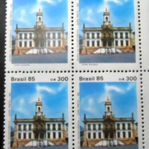 Quadra postal do Brasil de 1985 Museu da Inconfidência C 1473 M