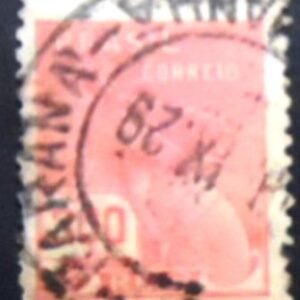 Selo postal do Brasil de 1928 Mercúrio 300