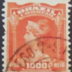 Selo postal do Brasil de 1906 Princesa Isabel 1$