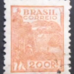 Selo postal do Brasil 1942 Agricultura 200