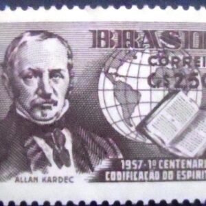 Selo postal de 1957 Allan Kardec