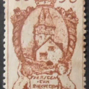 Selo postal de Liechtenstein de 1920 Red House