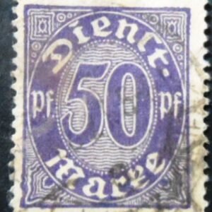Selo postal do Reino Alemão de 1920 Official Stamps
