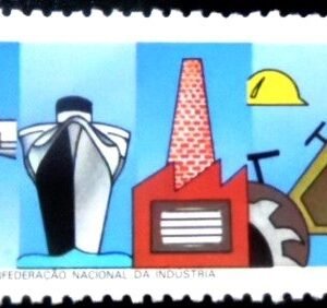 Selo postal do Brasil de 1988 C N I