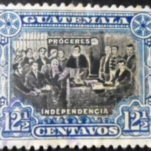 Selo postal da Guatemala de 1907 Declaration of Independence