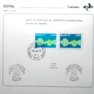Edital de Lançamento nº 2 de 1977 SELADO Aeroporto Rio de Janeiro
