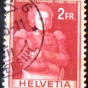 Selo postal da Suiça de 1941 Colonel Joachim Forrer