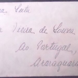Envelope circulado em 1936 entre São Paulo x Araraquara