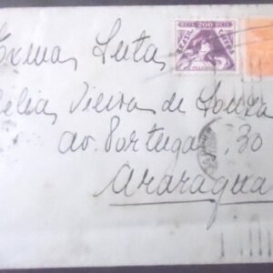 Envelope circulado em 1937 entre São Paulo x Araraquara