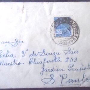 Envelope circulado em 1939 entre Santos x São Paulo