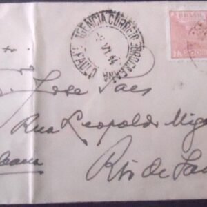 Envelope circulado em 1944 São Paulo x Rio de Janeiro