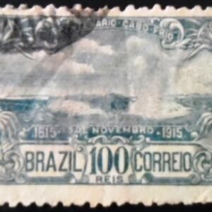 Selo postal comemortivo do Brasil de 1915 C 10