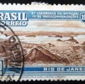 Selo postal comemorativo do Brasil de 1937 - C 117 U