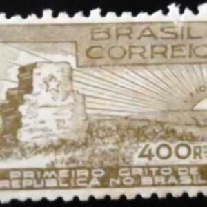 Selo postal comemorativo do Brasil de 1938 - C 129 U