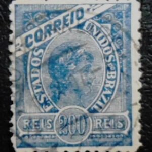 Selo postal do Brasil de 1905 Madrugada 200 U A