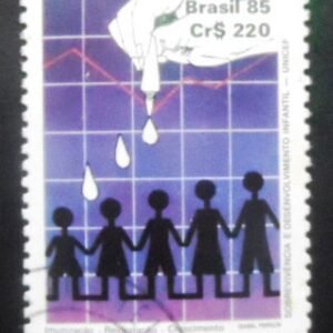 Selo postal do Brasil de 1985 Vacinação
