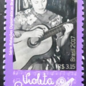 Selo postal do Brasil de 2017 Violeta Parra