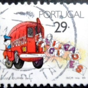 Selo postal de Portugal de 1989 Congratulations