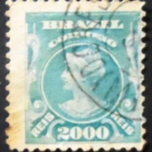 Selo postal do Brasil de 1915 Princesa Isabel - 150 U