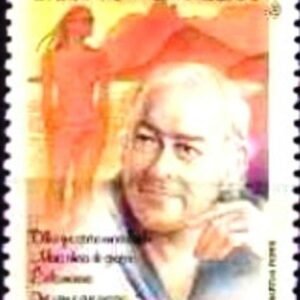 Selo postal do Brasil de 1993 Vinícius de Moraes