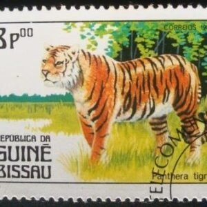 Selo postal comemorativo e Guine Bissau 1984 Tiger