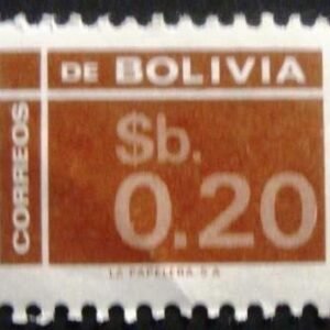 Selo postal definitivo Bolivia 1976 - Drawing numbers 20
