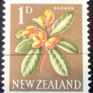 Selo postal definitivo da Australia de 1960 - Karaka