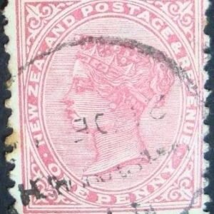 Selo postal efinitivo da Nova Zelandia de 1882