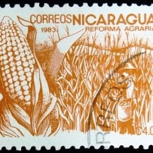 Selo postal da Nicarágua de 1983 Maize