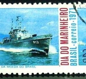 Selo postal do Brasil de 1971 Marinheiro - C 717 U