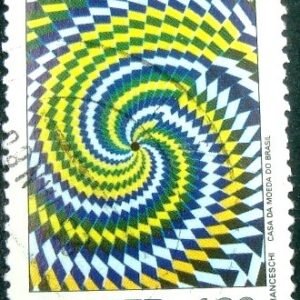 Selo postal do brasil de 1977 Radioamador U
