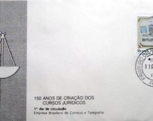 FDC Oficial nº 128 de1977 Cursos Jurídicos 7859